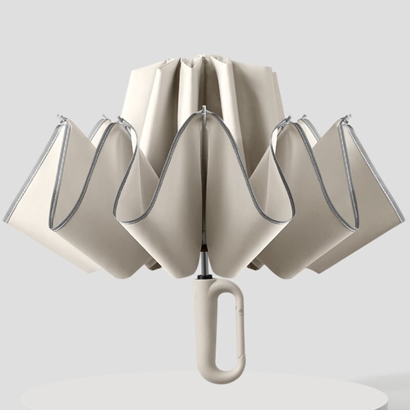 Umbrelă inversată rezistentă la vânt automată, mâner cu cataramă Umbrele de ploaie pliabile în aer liber, umbrelă de golf de călătorie de dimensiuni mari pentru bărbați și femei