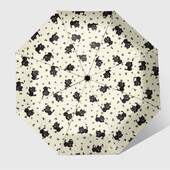Umbrelă drăguță pisică Umbrelă de soare Protecție solară și protecție UV pentru femei Umbrelă de soare pliabilă portabilă Umbrelă de soare