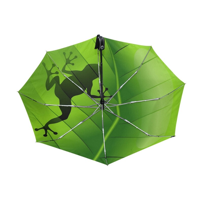 Fantaasia Konn Vihma Naiste Vihmavari 3 Kokkupandav Automaatne Vihmavari UV-vastane Päikese/Vihmavari Päikesevari Armas Paraguase Roheline Sombrinha