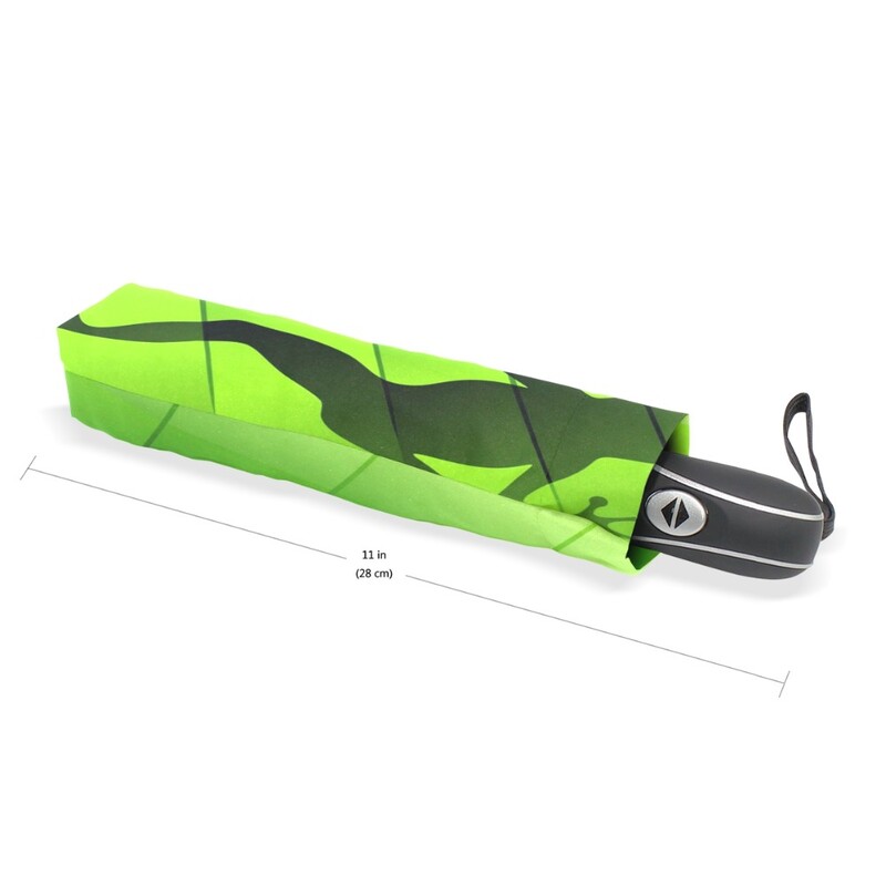 Fantaasia Konn Vihma Naiste Vihmavari 3 Kokkupandav Automaatne Vihmavari UV-vastane Päikese/Vihmavari Päikesevari Armas Paraguase Roheline Sombrinha