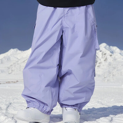 Winter Man Snow Pants 2025 Νέες γυναικείες αδιάβροχες φόρμες για σκι Loose παντελόνι για σκι για ζευγάρια Outdoor Sport Pro Ζεστό αντιανεμικό παντελόνι