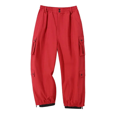 Winter Man Snow Pants 2025 Νέες γυναικείες αδιάβροχες φόρμες για σκι Loose παντελόνι για σκι για ζευγάρια Outdoor Sport Pro Ζεστό αντιανεμικό παντελόνι