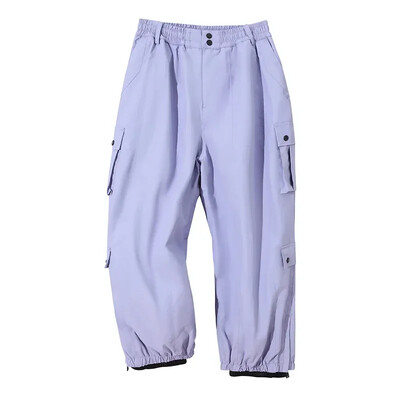 Winter Man Snow Pants 2025 Νέες γυναικείες αδιάβροχες φόρμες για σκι Loose παντελόνι για σκι για ζευγάρια Outdoor Sport Pro Ζεστό αντιανεμικό παντελόνι