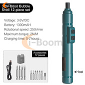 3,6 V mini elektriline kruvikeeraja USB laetav liitiumaku juhtmeta elektriline kruvikeeraja komplekt elektriline puur Elektritööriistad