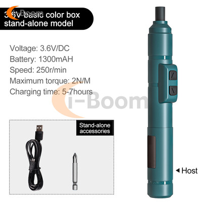 3,6 V mini elektriline kruvikeeraja USB laetav liitiumaku juhtmeta elektriline kruvikeeraja komplekt elektriline puur Elektritööriistad