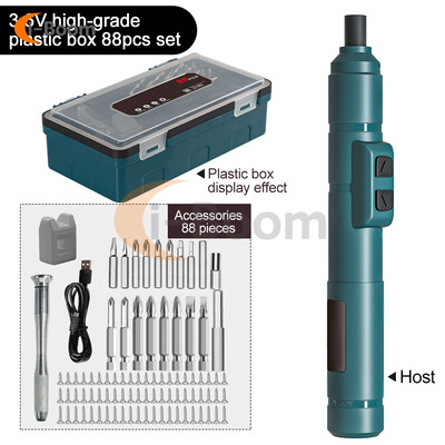 3,6 V mini elektriline kruvikeeraja USB laetav liitiumaku juhtmeta elektriline kruvikeeraja komplekt elektriline puur Elektritööriistad