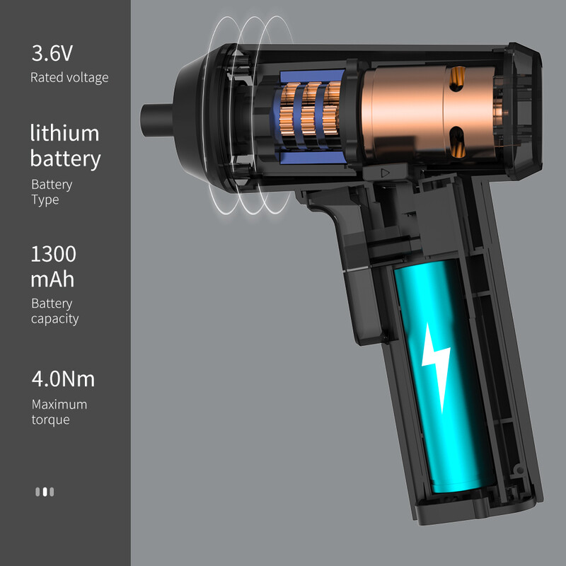 Täppiskruvikeeraja elektriline komplekt 37 ühes elektrilised tööriistad Taaslaetavad magnetilised miniotsad Xiaomi mobiiltelefonide parandamiseks