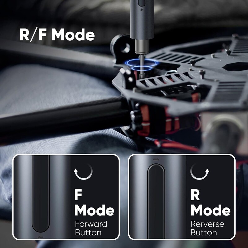 CreationSpace Mini täppiselektriline kruvikeeraja 1,5 Nm USB-laadimise hooldustööriistad isetegemise tööriistade komplekt mudelite ja elektroonika jaoks