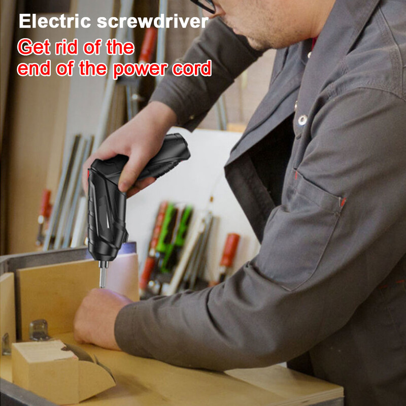 Elektrinis atsuktuvas 3,6 V nešiojamasis USB įkrovimas Belaidis įkraunamas rankinis belaidis praktinis gręžtuvas Maitinimo šaltiniai Elektriniai įrankiai