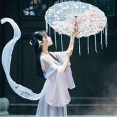 Čínsky hodvábny dáždnik, anime, ženy, fotografia, Cos rekvizita, starožitný tanečný strapec, dáždnik, priehľadný japonský papierový svadobný slnečník
