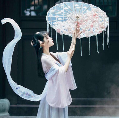 Čínsky hodvábny dáždnik, anime, ženy, fotografia, Cos rekvizita, starožitný tanečný strapec, dáždnik, priehľadný japonský papierový svadobný slnečník