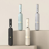 Umbrelă portabilă cu ventilator Răcire convenabilă și protecție solară On Go Umbrelă impermeabilă pentru femei, roz