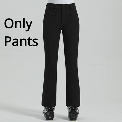 2025 Salopete de schi subțiri pentru femei Pantaloni de schi pentru femei noi de iarnă Pantaloni de transpirație caldi, impermeabili, de munte Pantaloni de zăpadă cu elasticitate ridicată