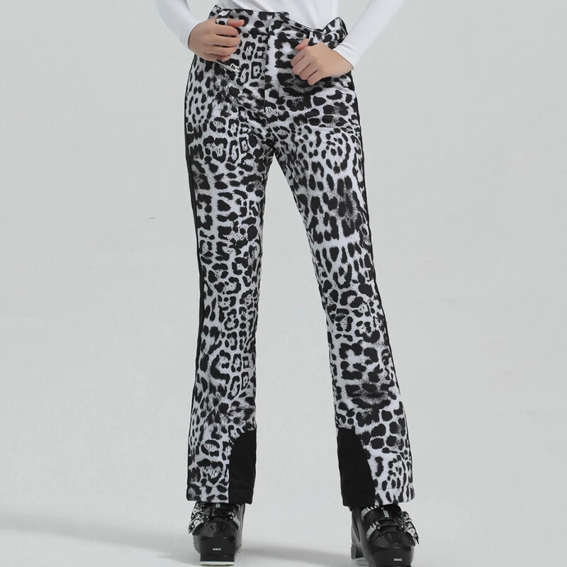 2025 Salopete de schi subțiri pentru femei Pantaloni de schi pentru femei noi de iarnă Pantaloni de transpirație caldi, impermeabili, de munte Pantaloni de zăpadă cu elasticitate ridicată