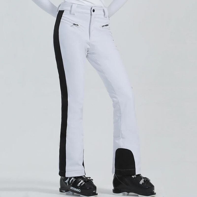 2025 Salopete de schi subțiri pentru femei Pantaloni de schi pentru femei noi de iarnă Pantaloni de transpirație caldi, impermeabili, de munte Pantaloni de zăpadă cu elasticitate ridicată