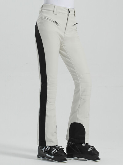 Χειμερινό παντελόνι σκι Γυναικείο παντελόνι Snowboard Thicken Ζεστό αδιάβροχο αντιανεμικό ελαστικό φερμουάρ Εξωτερική αθλητική ένδυση Αναπνεύσιμο φερμουάρ