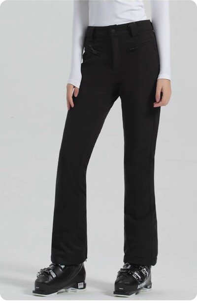 Χειμερινό παντελόνι σκι Γυναικείο παντελόνι Snowboard Thicken Ζεστό αδιάβροχο αντιανεμικό ελαστικό φερμουάρ Εξωτερική αθλητική ένδυση Αναπνεύσιμο φερμουάρ