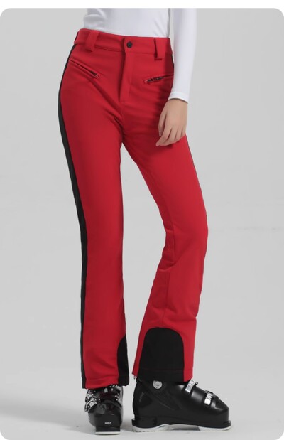 Χειμερινό παντελόνι σκι Γυναικείο παντελόνι Snowboard Thicken Ζεστό αδιάβροχο αντιανεμικό ελαστικό φερμουάρ Εξωτερική αθλητική ένδυση Αναπνεύσιμο φερμουάρ