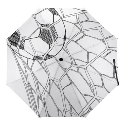 Ποδόσφαιρο Αθλητισμός Αντιανεμικές Ομπρέλες Ταξιδίου Παιχνίδι Ποδόσφαιρο Πτυσσόμενη Ομπρέλα Βροχής Συμπαγής ελαφριά για Έφηβους Ενήλικες Άντρες Αγόρια