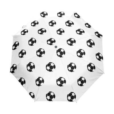 Ποδόσφαιρο Αθλητισμός Αντιανεμικές Ομπρέλες Ταξιδίου Παιχνίδι Ποδόσφαιρο Πτυσσόμενη Ομπρέλα Βροχής Συμπαγής ελαφριά για Έφηβους Ενήλικες Άντρες Αγόρια