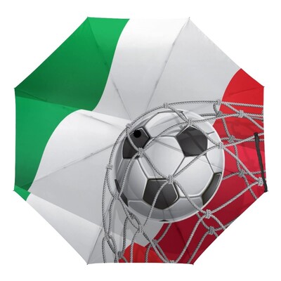 Ποδόσφαιρο Αθλητισμός Αντιανεμικές Ομπρέλες Ταξιδίου Παιχνίδι Ποδόσφαιρο Πτυσσόμενη Ομπρέλα Βροχής Συμπαγής ελαφριά για Έφηβους Ενήλικες Άντρες Αγόρια
