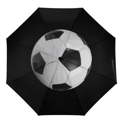Ποδόσφαιρο Αθλητισμός Αντιανεμικές Ομπρέλες Ταξιδίου Παιχνίδι Ποδόσφαιρο Πτυσσόμενη Ομπρέλα Βροχής Συμπαγής ελαφριά για Έφηβους Ενήλικες Άντρες Αγόρια