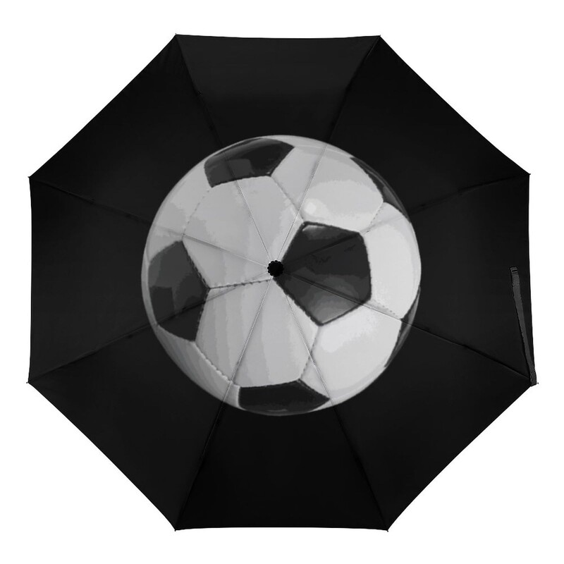 Ποδόσφαιρο Αθλητισμός Αντιανεμικές Ομπρέλες Ταξιδίου Παιχνίδι Ποδόσφαιρο Πτυσσόμενη Ομπρέλα Βροχής Συμπαγής ελαφριά για Έφηβους Ενήλικες Άντρες Αγόρια