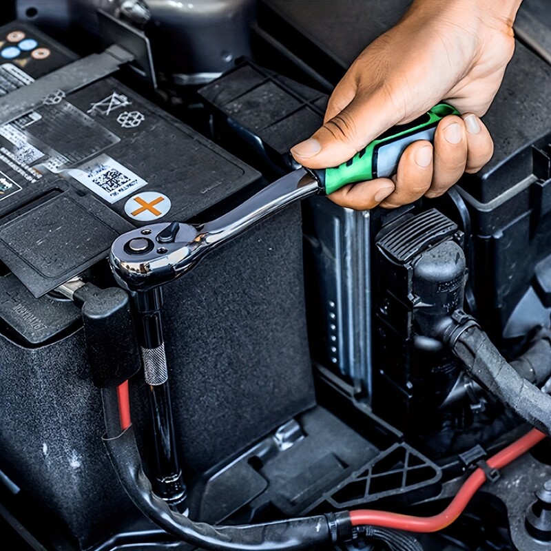 Set de chei cu clichet de 1/4 inch, set de scule mecanice și set de prize cu mâner cu clichet reversibil cu eliberare rapidă și prelungire