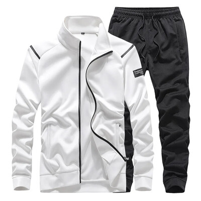 Set îmbrăcăminte sport pentru bărbați Trening casual Costume de toamnă Hanorac 2 piese + pantaloni Costum sport Îmbrăcăminte de modă masculină Plus mărime 7XL
