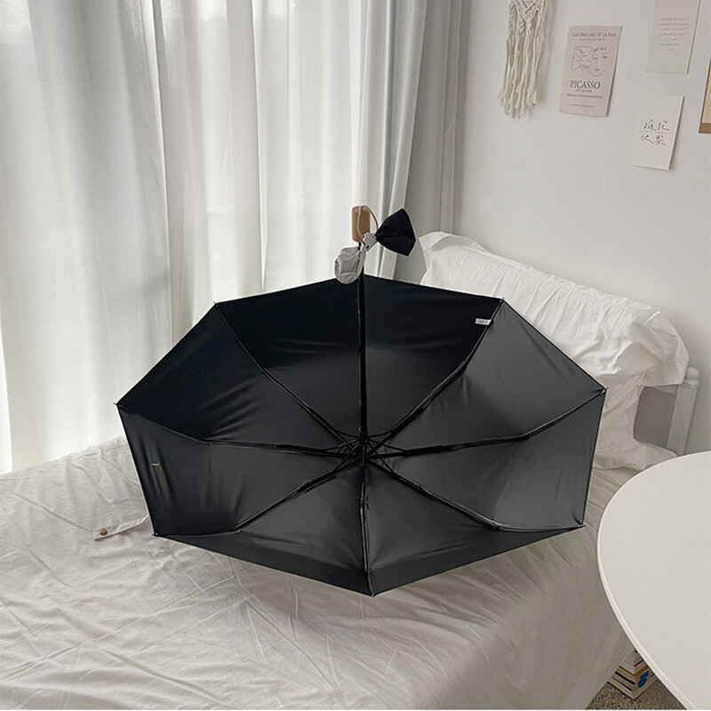 Λογότυπο Camellia Flower Automatic Ombrella Rain Women 3 αναδιπλούμενο Συμπαγές, ελαφρύ, ανθεκτικό στον άνεμο UV, ομπρέλα για επαγγελματικό δώρο