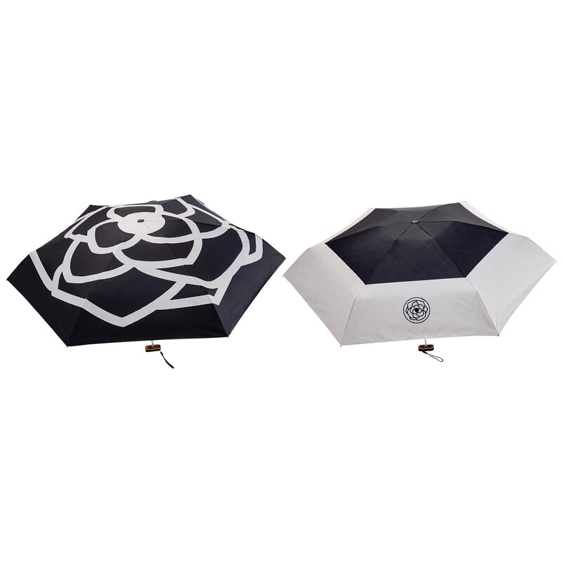 Portable Umbrella Personal Umbrella Outdoor Activities Compact 6 Ribs Camellia for Women Sunny Umbrella Sunny Umbrella Sun Rain Umbrella