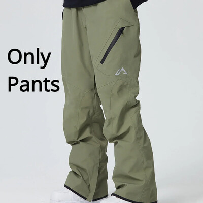 2025 Γυναικείο ζεστό παντελόνι σκι Άνδρας αντιανεμικό φαρδύ παντελόνι για εξωτερικούς χώρους Snowboard Sport Αδιάβροχες φόρμες για χιόνι Νέα χειμερινά ρούχα για σκι