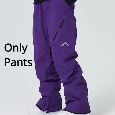 2025 Γυναικείο ζεστό παντελόνι σκι Άνδρας αντιανεμικό φαρδύ παντελόνι για εξωτερικούς χώρους Snowboard Sport Αδιάβροχες φόρμες για χιόνι Νέα χειμερινά ρούχα για σκι