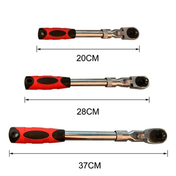 Quick Ratchet 1/2 1/4 3/8 Duffy Zhongfei Xiaofei Auto Two-Way Socket Head Torque Repair Set Tool Tool Flexible High 72 Teeth