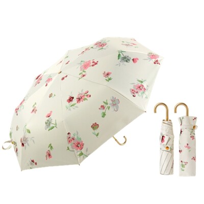 Umbrelă de epocă cu 8 nervuri, rezistentă la vânt, 3 umbrele pliabile, umbrelă anti-UV, pentru femei, cu protecție împotriva ploaielor, dropshipping