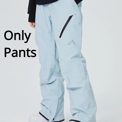 Sievietēm jaunas slēpošanas bikses 2025. gada ziemas slēpošanas apģērbs, silti, vēja necaurlaidīgi snovborda kombinezoni, āra Alpu sporta vīrieša ūdensnecaurlaidīgas bikses