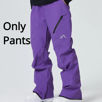 Sievietēm jaunas slēpošanas bikses 2025. gada ziemas slēpošanas apģērbs, silti, vēja necaurlaidīgi snovborda kombinezoni, āra Alpu sporta vīrieša ūdensnecaurlaidīgas bikses