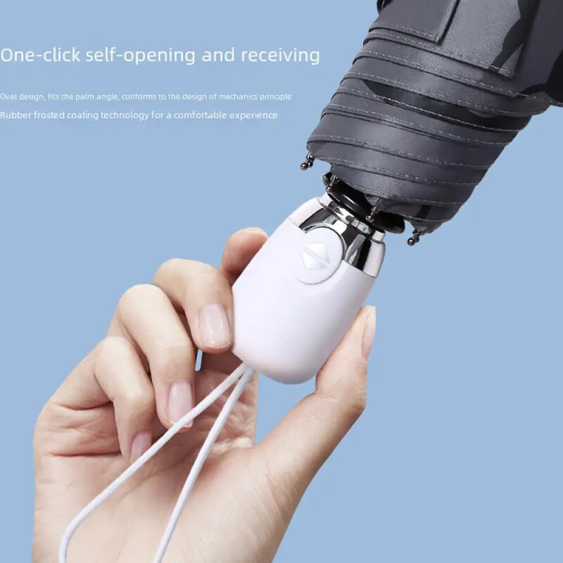 Automatický dáždnik s kreslenou mačkou, unisex, študentský čierny slnečník s veľkým dizajnom kosti, dvojaký skladací dáždnik, horúci výpredaj