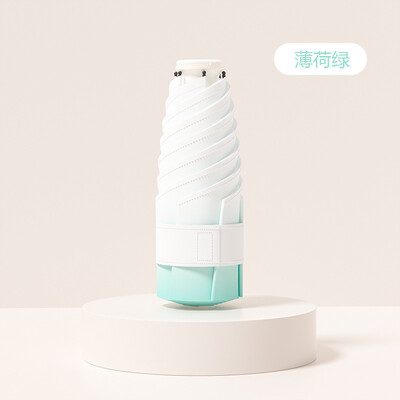 Πεντάπτυχη ομπρέλα ντεγκραντέ Μαύρη Πλαστική Ομπρέλα Ήλιου Ηλιόλουστη ή Βροχερή Ομπρέλα Μικρή φορητή ομπρέλα τσέπης