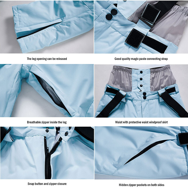 Pantaloni de schi la modă noi, bărbați, femei, impermeabili, pentru zăpadă, pantaloni de iarnă pentru snowboarding, cu suspensie pentru talie