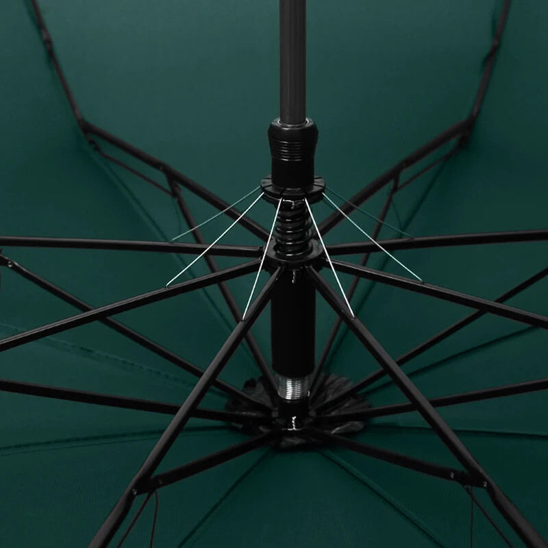 Accesorii de călătorie de lux de afaceri pentru bărbați, femei, umbrelă automată cu 8 coaste, pliabilă, rezistentă la vânt, umbrelă UV puternică, mâner din lemn