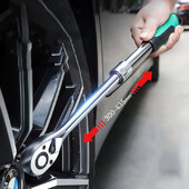 Račňový kľúč 1/4" 3/8" 1/2" palca, 72 zubov, predĺžovací teleskopický multifunkčný objímkový kľúč, doska s račňovou rukoväťou
