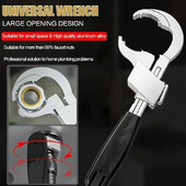 Ρυθμιζόμενο κλειδί γενικής χρήσης διπλό κλειδί από κράμα αλουμινίου Κλειδί ανοιχτού άκρου Μπάνιου Εργαλεία επισκευής βρύσης και νεροχύτη