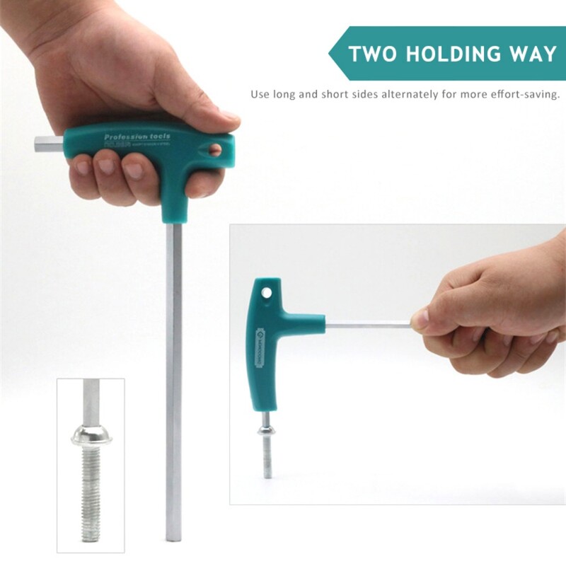 Set de chei hexagonale, 6/9 buc., șuruburi hexagonale, piulițe, seturi de chei, mâner în T cu sac de depozitare, instrumente forjate pentru reparații de uz casnic CR-V