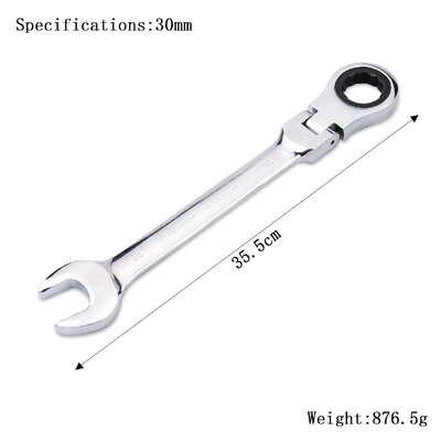Sada račňových kľúčov, ručné náradie, 72-zubový račňový kľúč, flexibilná hlava, zrkadlový povrch, 6 mm – 27 mm, auto a domáce opravy, 1 ks.