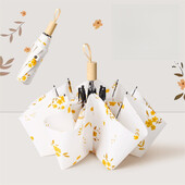 1 gabals personalizēta radoša raksta vēja un lietus necaurlaidīga saulaina lietussarga, piemērots neliels, dažāda rakstura lietussargs