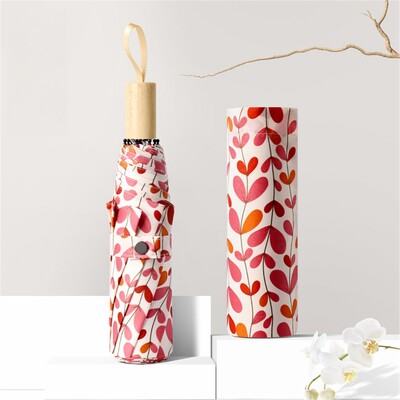 1 gabals personalizēta radoša raksta vēja un lietus necaurlaidīga saulaina lietussarga, piemērots neliels, dažāda rakstura lietussargs