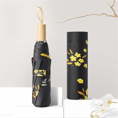 1 gabals personalizēta radoša raksta vēja un lietus necaurlaidīga saulaina lietussarga, piemērots neliels, dažāda rakstura lietussargs