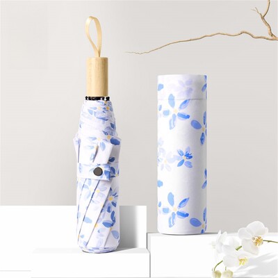 1 gabals personalizēta radoša raksta vēja un lietus necaurlaidīga saulaina lietussarga, piemērots neliels, dažāda rakstura lietussargs