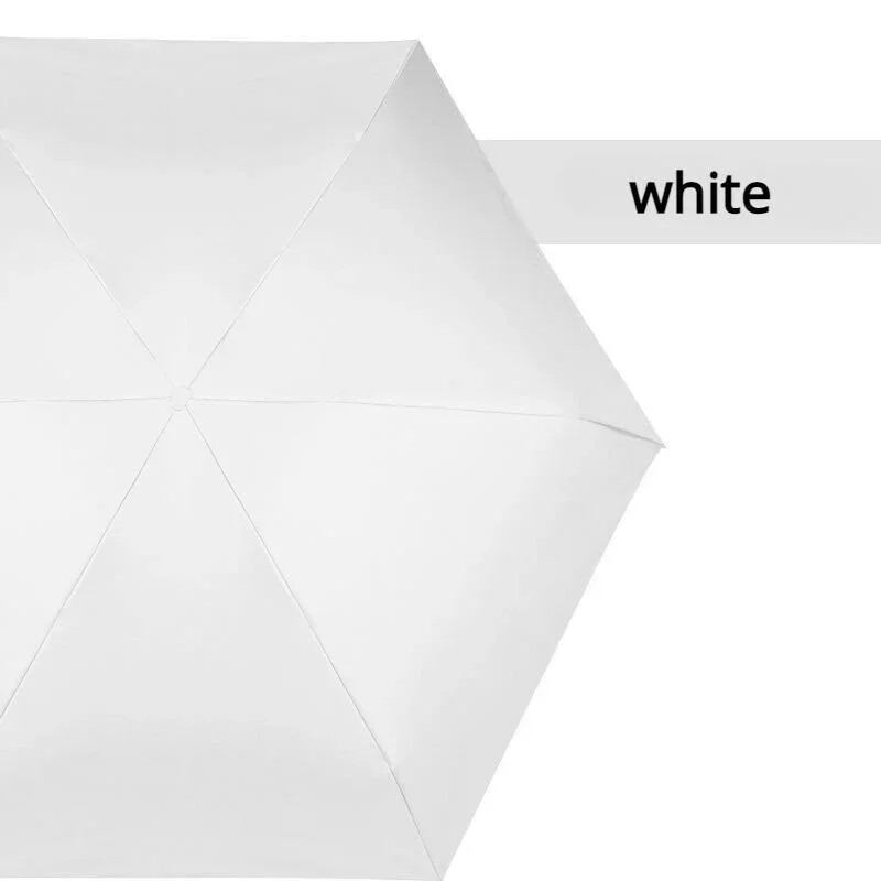 Anti UV Super Mini Pocket Compact Sun Umbrella Saliekams lietus vēja necaurlaidīgs ceļojumu mini lietussargs